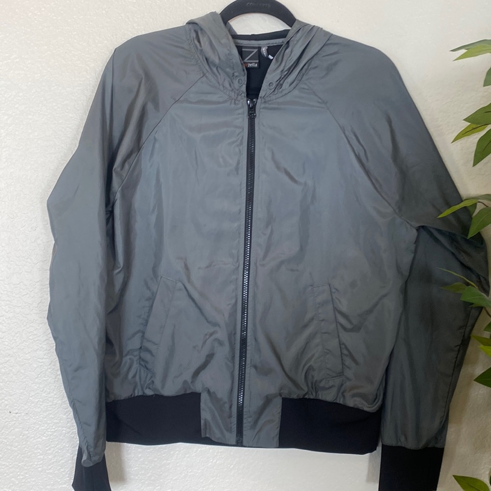 Zella Gray Bomber Jacket | Medium